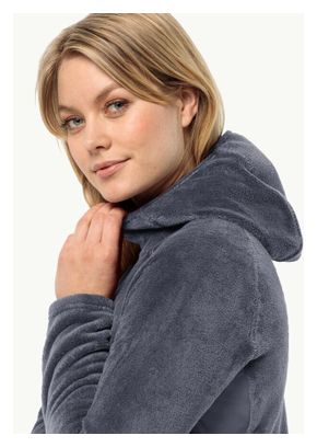 Jack Wolfskin Women's Rotwand Hooded FZ Fleece Grey