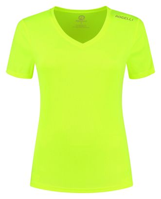 T-Shirt De Sport Manches Courtes Rogelli - Femme - Fluor