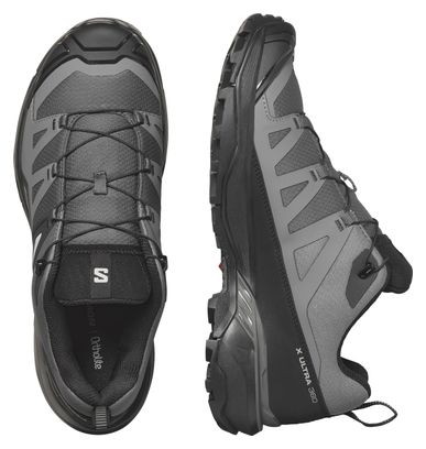 Salomon X Ultra 360 Grey Black Men's Hiking Shoes