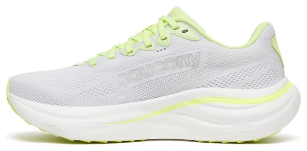 Saucony Ride 19 hardloopschoenen, wit/geel, dames