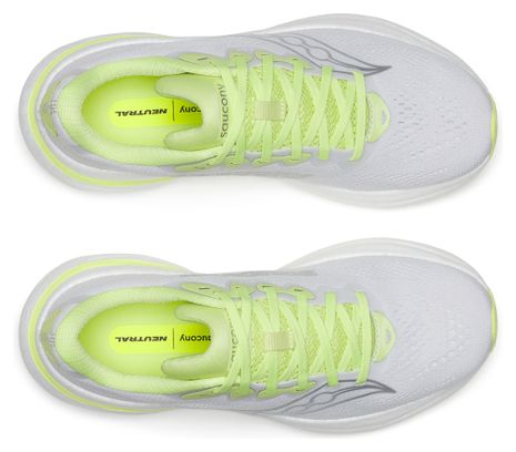 Saucony Ride 19 hardloopschoenen, wit/geel, dames
