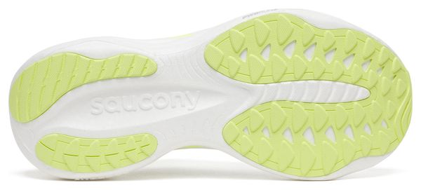 Saucony Ride 19 hardloopschoenen, wit/geel, dames