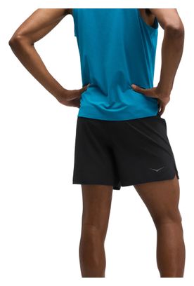 Pantaloncini Hoka Glide 5in neri da uomo