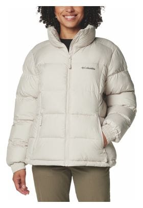 Women's Columbia Pike Lake III Beige Hooded Down Jacket