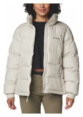 Women's Columbia Pike Lake III Beige Hooded Down Jacket