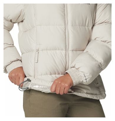 Women's Columbia Pike Lake III Beige Hooded Down Jacket