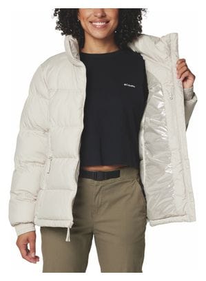 Women's Columbia Pike Lake III Beige Hooded Down Jacket