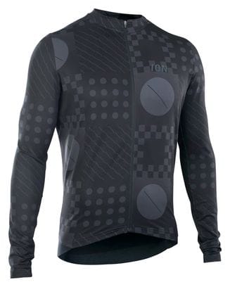 ION VNTR AMP Black Men's Long Sleeve Gravel Jersey