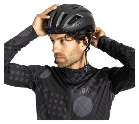 ION VNTR AMP Black Men's Long Sleeve Gravel Jersey