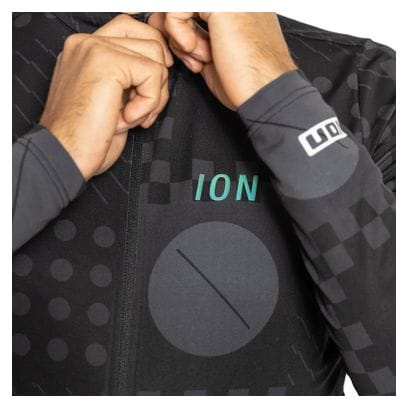 ION VNTR AMP Black Men's Long Sleeve Gravel Jersey