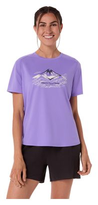 Asics Fujitrail Logo Purple Women's Short Sleeve Shirt