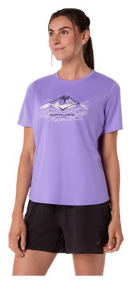 Asics Fujitrail Logo Purple Women's Short Sleeve Shirt