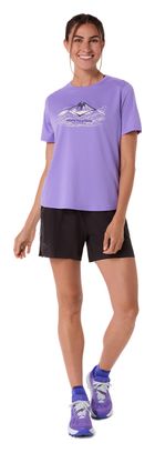 Asics Fujitrail Logo Purple Women's Short Sleeve Shirt