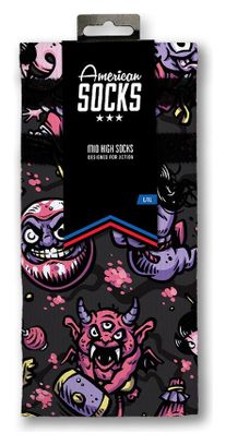 Yokai - Chaussettes Graphiques Techniques Coolmax - Cyclisme  Running et Sport