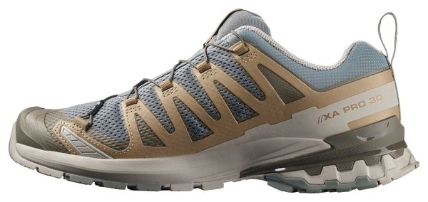 Zapatillas Trail Salomon XA Pro 3D v9 Azul/Caqui Hombre