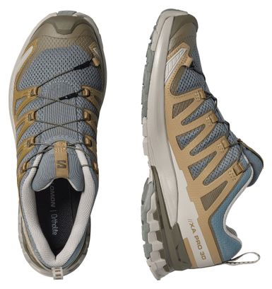 Zapatillas Trail Salomon XA Pro 3D v9 Azul/Caqui Hombre