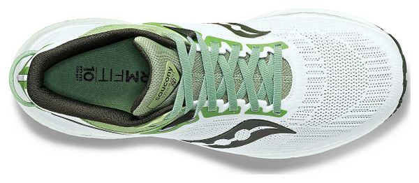 Chaussures de Running Saucony Triumph 21 Blanc Vert