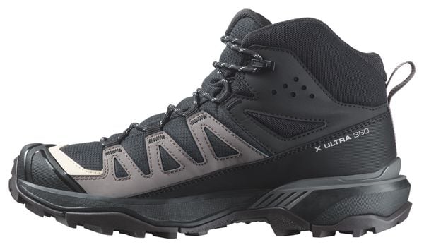 Chaussures de Randonnée Femme Salomon X Ultra 360 Mid GTX Noir Gris