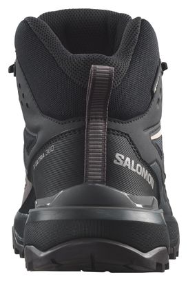 Salomon X Ultra 360 Mid GTX Women's Hiking Shoes Black Grey