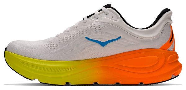 Hoka Bondi 9 hardloopschoenen wit/oranje voor heren