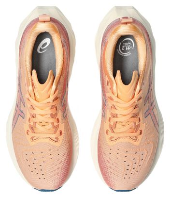 Chaussures Running Asics Novablast 4 Corail/Bleu Femme