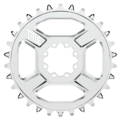 CR1 Direct Mount 8-Screw Shimano 12V Chrome Chainring