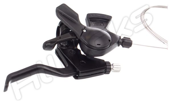 Shimano Altus 3x8V Shifter met geintegreerde remmen Zwart Alltricks
