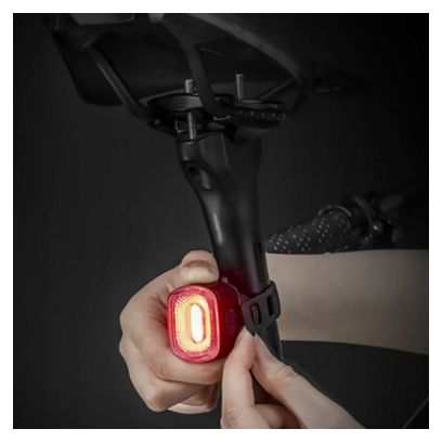 Rockbros Q2S Feux arrière de vélo LED avec système d'arrêt intelligent