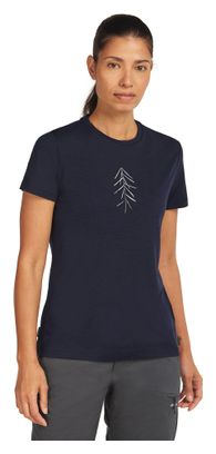 Dames Icebreaker Merino 150 Tech Lite Lancewood Blauw Technisch T-shirt