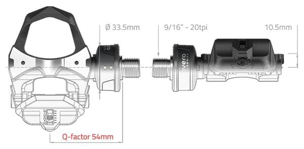 Producto renovado - Par de pedales medidores de potencia Assioma Duo