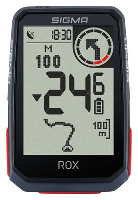 Compteur GPS Sigma ROX 4.0 Pack Cardio Noir