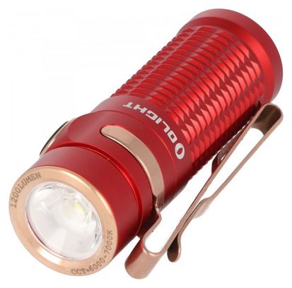 Olight Baton 3 Premium Edition  lampe de poche LED Baton 3 avec étui de chargement rouge  chargement sans fil  y...