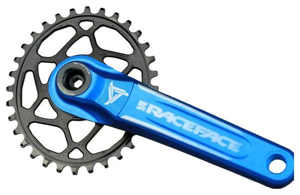 AbsoluteBlack Corona ovale stretta larga a montaggio diretto per pedivelle Race Face 12 S nera