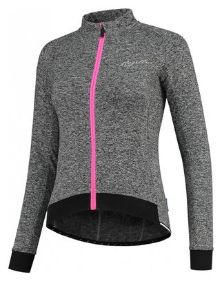 Maillot Manches Longues Velo Rogelli Benice 2.0 - Femme - Gris/Rose