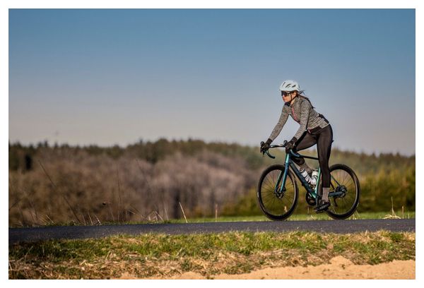 Maillot Manches Longues Velo Rogelli Benice 2.0 - Femme - Gris/Rose