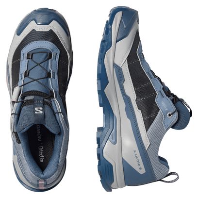 Zapatillas de senderismo Salomon X Ultra 5 GTX azul/rosa para mujer