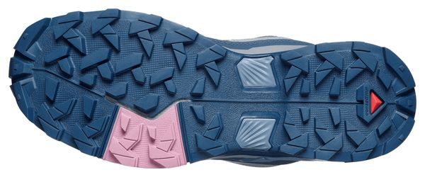 Zapatillas de senderismo Salomon X Ultra 5 GTX azul/rosa para mujer