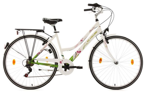 Vélo de ville femme 26'' Papilio blanc TC 44 cm KS Cycling