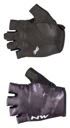 Pair of Short Gloves Northwave Active Camo / Black