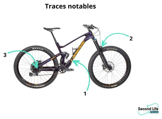 Produit Reconditionné - VTT Tout-Suspendu Lapierre Spicy 6.9 CF Sram GX/NX 12V 29' Purple/Orange 2022