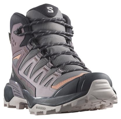 Chaussures de Randonnée Femme Salomon X Ultra 360 Mid GTX Violet Gris