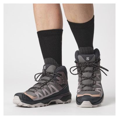 Wandelschoenen Dames Salomon X Ultra 360 Mid GTX Violet Grey