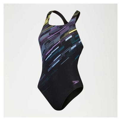 Speedo Women's Digital Medalist 1-Delig Zwempak Zwart / Multicolour
