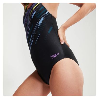 Speedo Women's Digital Medalist 1-Delig Zwempak Zwart / Multicolour