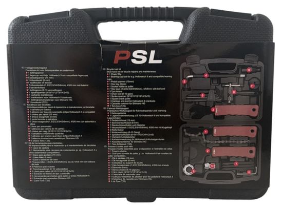 Trousse à outils pour vélo Kit de réparation 20 pièces Mallette