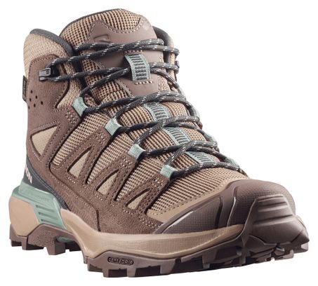 Zapatillas de senderismo Salomon X Ultra 360 Leather Mid GTX Marrón Mujer