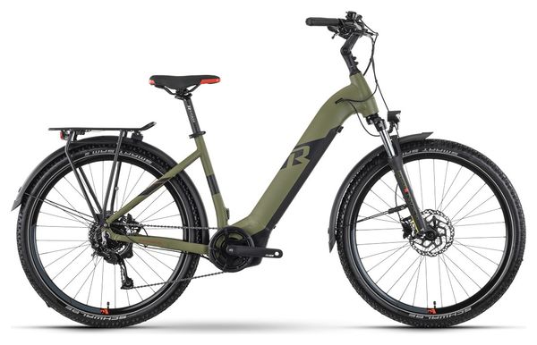 Raymon CrossRay E 5.0 Wave Tektro M350 9V 500 Wh 27.5'' Verde Mate 2023