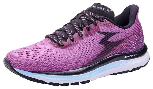 Chaussures de running 361-Meraki 5 Mulberry/Black