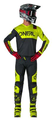 Camiseta de manga larga O'Neal Element Racewear Negro/Amarillo