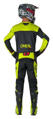 Camiseta de manga larga O'Neal Element Racewear Negro/Amarillo
